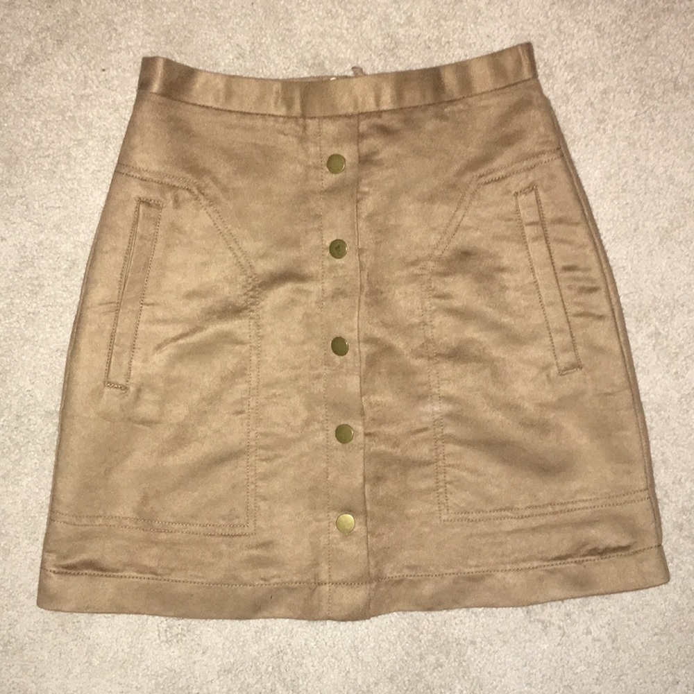 H&M button down skirt